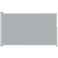 vidaXL Patio Retractable Side Awning 200x300 cm Grey, Grey