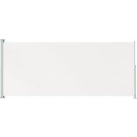 vidaXL Patio Retractable Side Awning 200x500 cm Cream, Cream