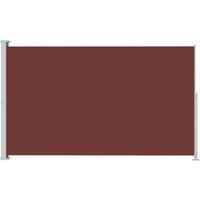 vidaXL Patio Retractable Side Awning 180x300 cm Brown, Brown