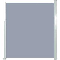 vidaXL Retractable Side Awning 160 x 500 cm Grey, Grey