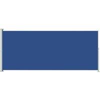 vidaXL Patio Retractable Side Awning 180x500 cm Blue, Blue