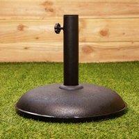 Samuel Alexander 11kg Black Heavy Duty Round Garden Patio Parasol Umbrella Base, Black