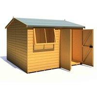 Shire Atlas Reverse 10 ft x 10 ft with Double Doors, Brown