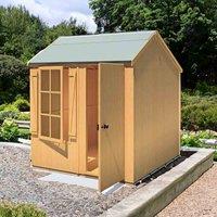 Shire Holt 7 ft x 7 ft T&G Shed, Brown