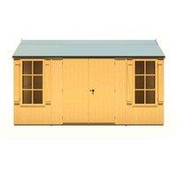 Shire Holt 13 ft x 7 ft T&G Shed, Brown