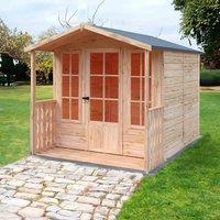 Shire Chatsworth Summerhouse with Veranda, Brown