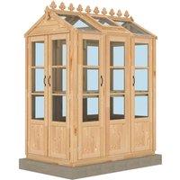 Shire Hemsby 4 ft x 6 ft Greenhouse, Brown