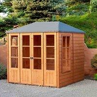 Shire Charleston 7 ft x 7 ft Summerhouse, Brown