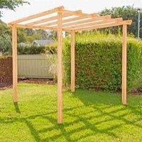 Shire Ivy Pergola Kit 8 ft x 8 ft, Brown