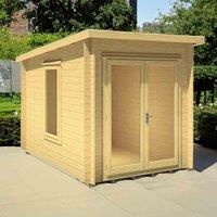 Shire Emneth 10 ft x 7 ft Log Cabin, Brown