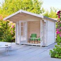 Shire Glenmore 10x8 Log Cabin, Brown