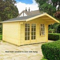 Shire Glenmore 12x8 Log Cabin, Brown