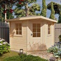 Shire Corner Log Cabin 44 mm Colombo, Brown