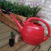 Samuel Alexander 10L Ward Garden Watering Can w/ Rose - Red, Red