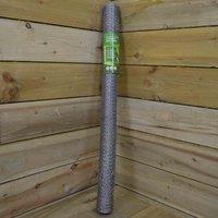 Samuel Alexander 5m Galvanised Metal Chicken Garden Wire Netting / Fencing, Grey