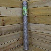 Samuel Alexander 10m Galvanised Metal Chicken Garden Wire Netting / Fencing, Grey
