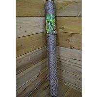 Samuel Alexander 2 Pack of 10m Galvanised Metal Chicken Garden Wire Netting / Fencing, Grey