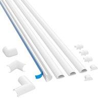 D-Line 20X10Mm White 1M Kit. 4X 1M Lengths 8 Accessories, White