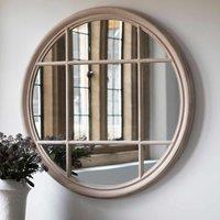 Gallery Direct Euroa Round Mirror Clay 1000X1000Mm, Cream