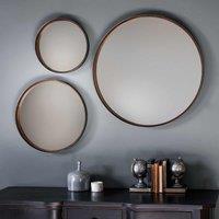 Gallery Direct Roma Round Mirror 2Pk 610X40X610Mm, Gold