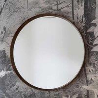 Gallery Direct Kimba Round Mirror Walnut 1000X1000Mm, Brown