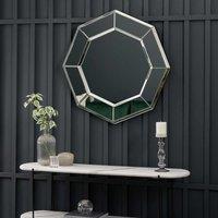 Gallery Direct Violet Octagon Mirror 800Mm, Silver