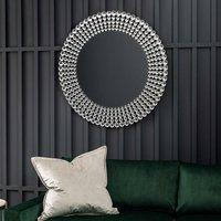 Gallery Direct Somers Round Mirror 900Mm, Silver