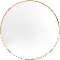 Gallery Direct Heyfield Round Mirror Gold 600X35X600Mm, Gold