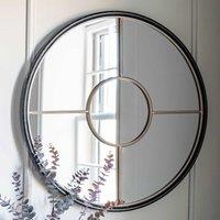 Gallery Direct Raywood Round Mirror Gold 800X35X800Mm, Gold