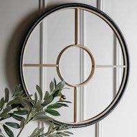 Gallery Direct Raywood Round Mirror Gold 600X30X600Mm, Gold