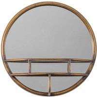 Gallery Direct Maitland Round Mirror Bronze 400Mm, Gold