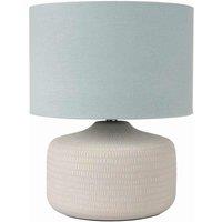Pacific Kai Duck Egg Textured Ceramic Table Lamp, Blue