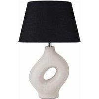 Pacific Ulla Monochrome Organic Ceramic Table Lamp, Cream