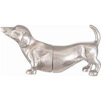 Pacific Silver Metal Sausage Dog Book Ends, Silver
