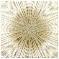 Pacific Light Grey And Gold Metal Starburst Wall Art, Grey