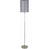 Pacific Midland Brushed Nickel And Grey Marble Effect Floor Lamp, Grey