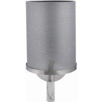 Pacific Midland Brushed Nickel And Grey Marble Effect Wall Light, Grey