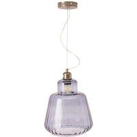 Pacific Porto Grey Optic Glass Tapered Pendant, Grey