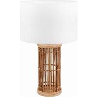 Pacific Sorbus Natural Ribbed Tall Table Lamp, Multi