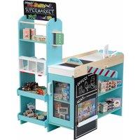 Generic Childrens Wooden Supermarket Play Set, Multi