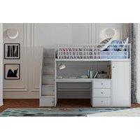 Flintshire Dakota High Sleeper Bed Grey, Grey