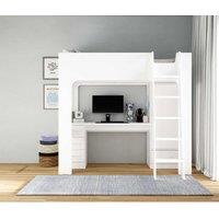Flintshire Eden High Sleeper Bed White, White
