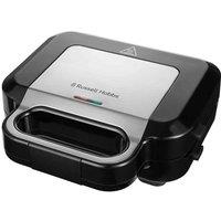 Russell Hobbs 3In1 Deep Fill Sandwich Panini & Waffle Maker 26810, Black