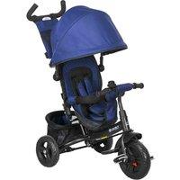 HOMCOM 6 In 1 Kids Trike, Stroller With Parent Handle, Blue, Blue