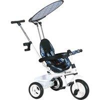 HOMCOM 6 In 1 Kids Tricycle W/ Removable Handle - Blue, Blue