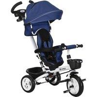 HOMCOM 6 In 1 Trike For Toddler 1-5 Years - Dark Blue, Blue