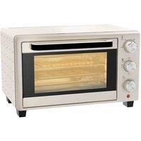 HOMCOM Mini Oven 21L Electric Grill 1400W, Cream