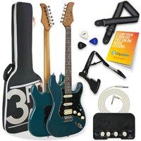 3Rd Avenue Stateside Series Electric Guitar Pack - Delta Blue, Blue