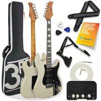 3Rd Avenue Stateside Series Electric Guitar Pack - Atlantic White, White