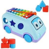 Little Star School Bus Xylophone With Shapes, Multi
